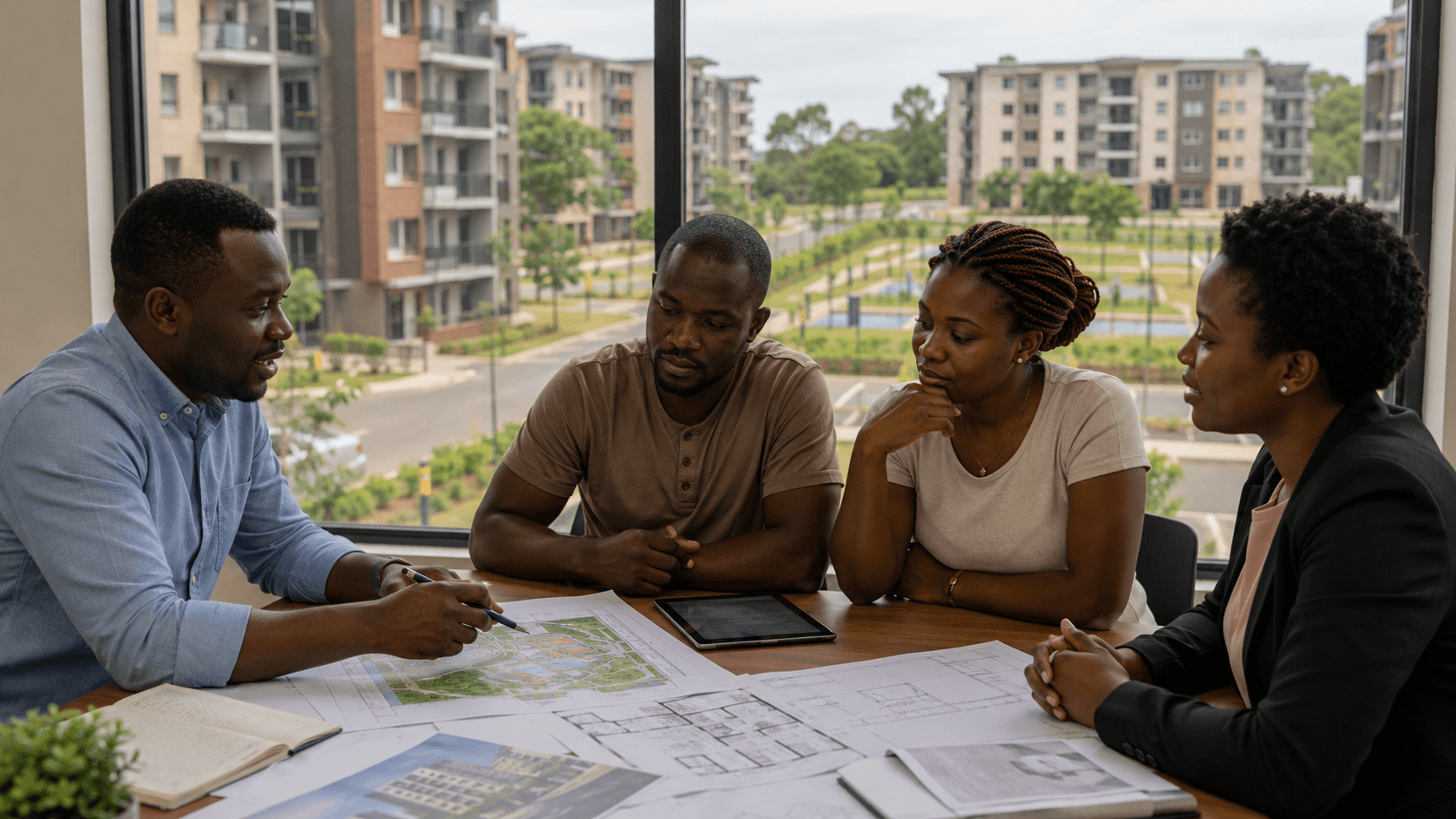 OBH housing planning discussion with land, finance, delivery, and organised estate planning